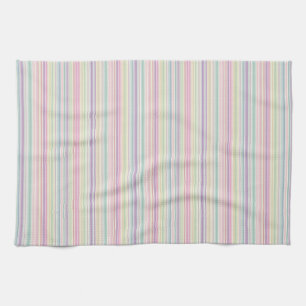 rainbow stripe background kitchen towel