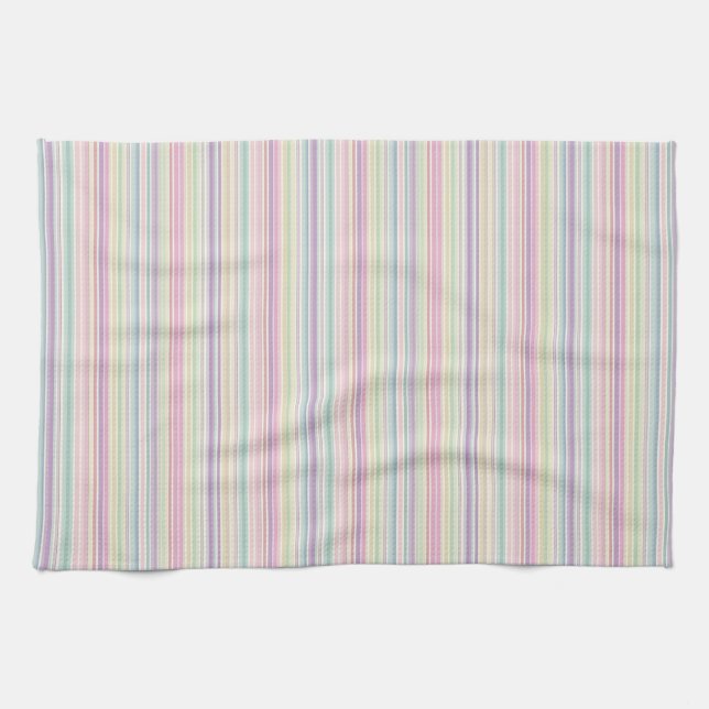 rainbow stripe background kitchen towel (Horizontal)