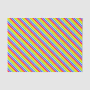 Rainbow stripe birthday occasion gift tissue paper