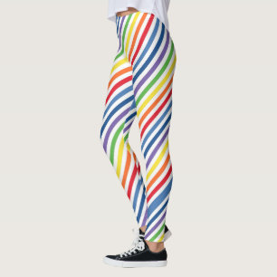 Rainbow stripe leggings