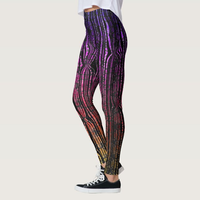 Rainbow Stripe Pride Leggings (Left)