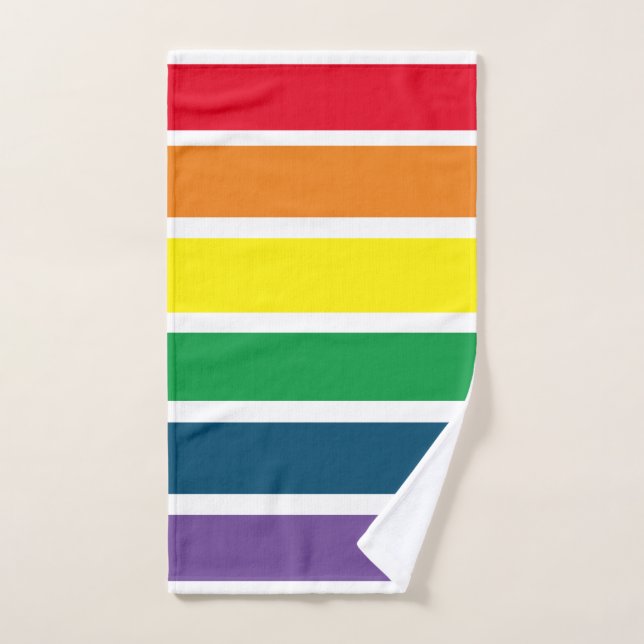 Rainbow Striped (Serviette à main)