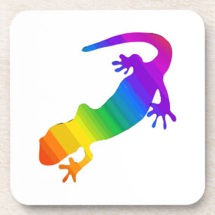 Rainbow Striped Salamander Coaster