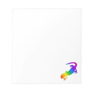 Rainbow Striped Salamander Custom Notepad