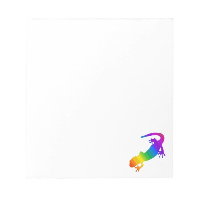Rainbow Striped Salamander Custom  Notepad (Front)