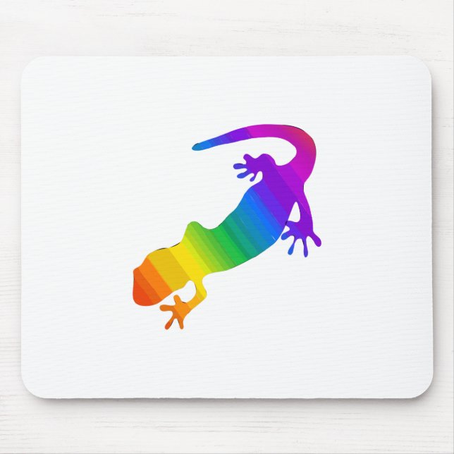 Rainbow Striped Salamander Mouse Pad (Front)