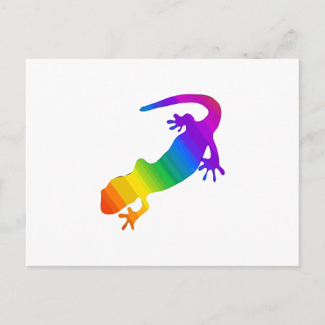 Rainbow Striped Salamander Postcard (Front)