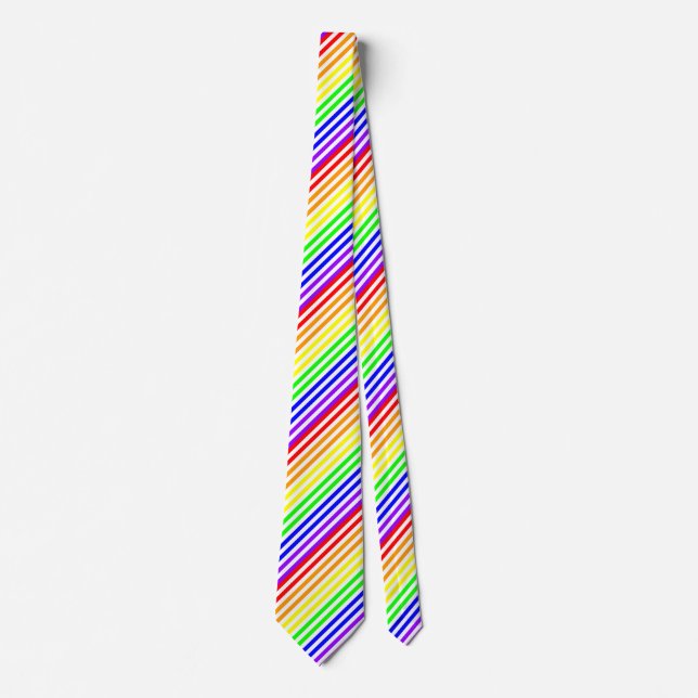 Rainbow Striped Tie (Front)