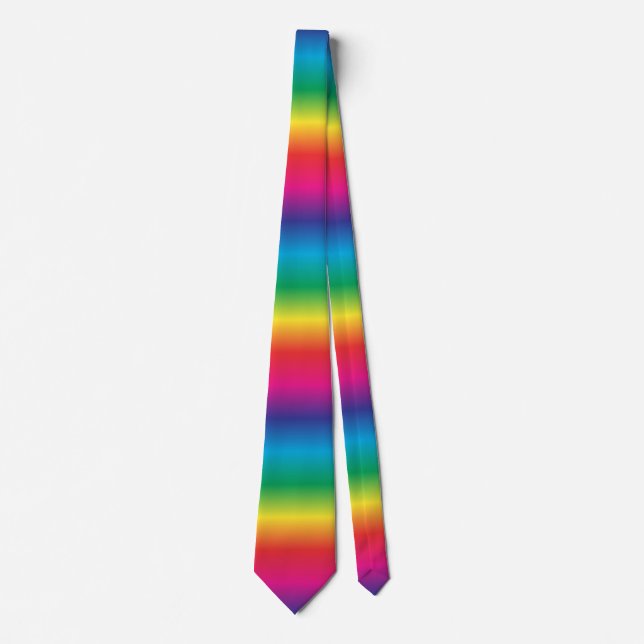 Rainbow Striped Tie (Front)