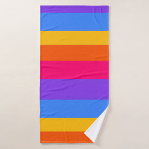 Rainbow Stripes Bath Towel