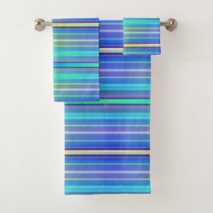 Rainbow Stripes Bath Towel Set