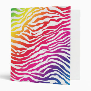 Rainbow Stripes Binder