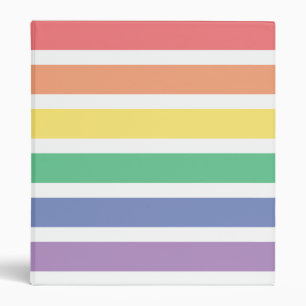 Rainbow Stripes Binder