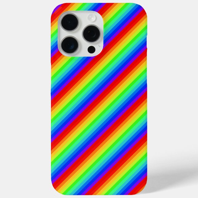 Rainbow Stripes Case-Mate iPhone Case (Back)