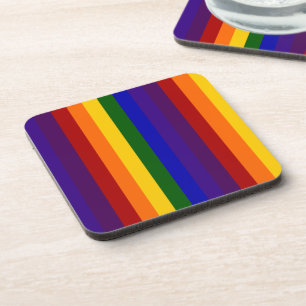 Rainbow Stripes Coaster