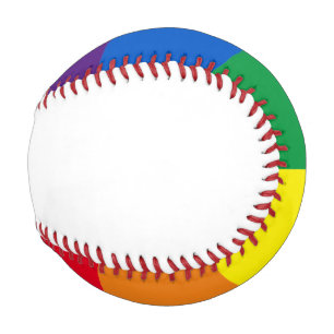 Rainbow stripes colours Lgbt gay flag Baseball