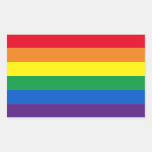 Rainbow stripes colours Lgbt Lgbtq gay flag Sticker