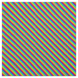 Rainbow Stripes - Combed Cotton Fabric
