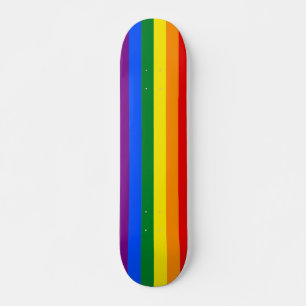 Rainbow stripes Custom Skateboard