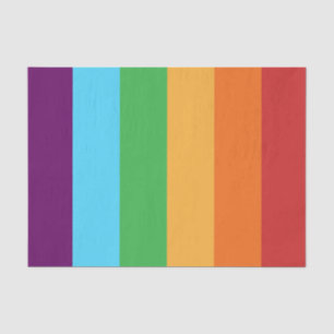 Rainbow Stripes Fun Bright Candy Birthday Party Tissue Paper