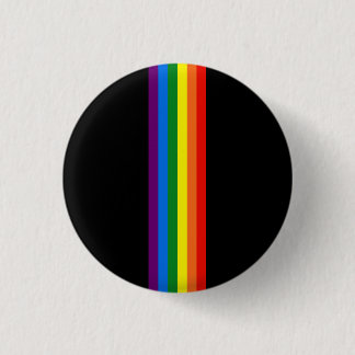 Rainbow Stripes Gay Pride LGBT Support Gifts 1 Inch Round Button