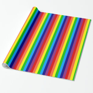Rainbow Stripes Gift Wrap
