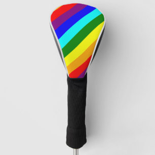 Rainbow Stripes Golf Head Cover