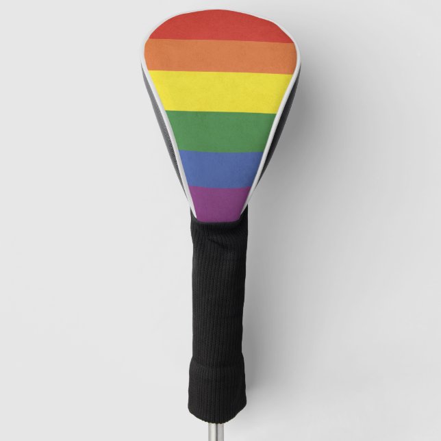 Rainbow stripes golf head cover (Front)