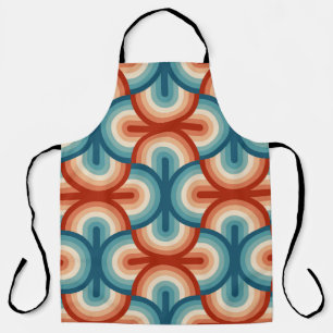 Rainbow stripes illustration pattern apron