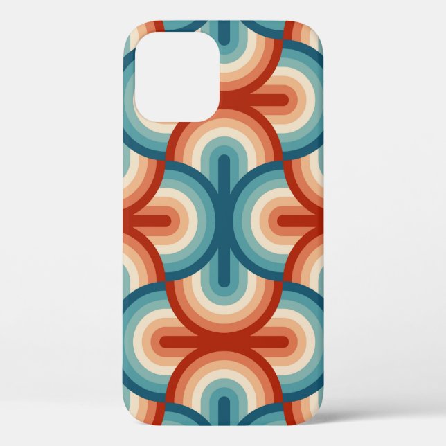 Rainbow stripes illustration pattern Case-Mate iPhone case (Back)
