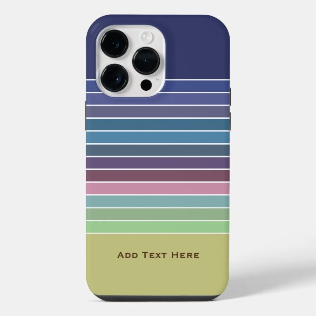 Rainbow Stripes iPhone Case (Back)