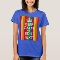 Rainbow Stripes Keep Calm And Your Text Customize