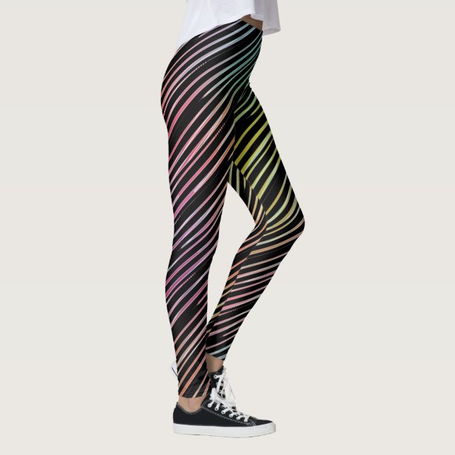 Rainbow Stripes Leggings (Right)