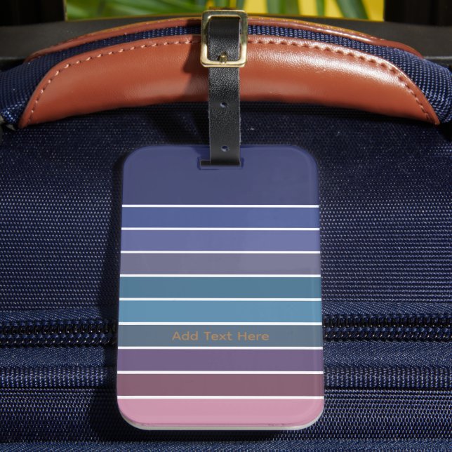 Rainbow Stripes Luggage Tag (Front Insitu 2)