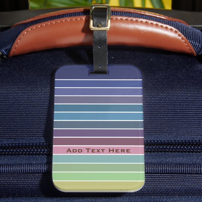 Rainbow Stripes Luggage Tag (Front Insitu 2)