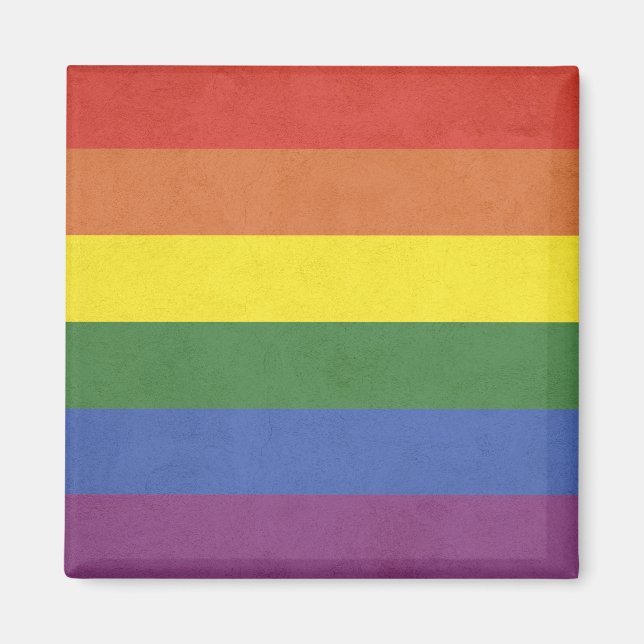 Rainbow stripes magnet (Front)