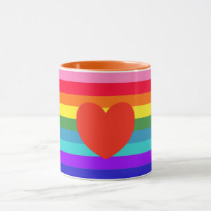Rainbow Stripes Mug