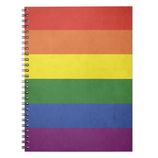 Rainbow stripes notebook (Front)