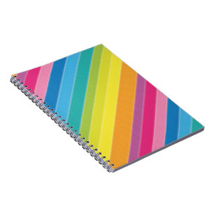 Rainbow Stripes Notebook