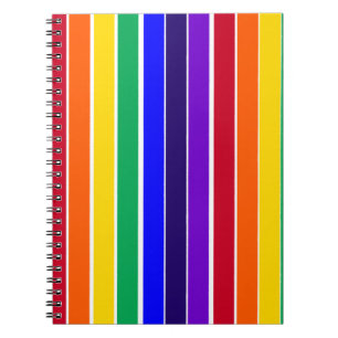 Rainbow Stripes Notebook