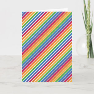 Rainbow Stripes Pattern Card