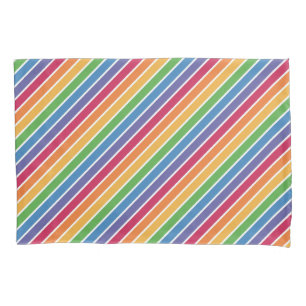 Rainbow Stripes Pattern Pillowcase
