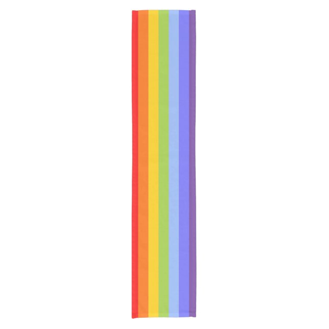 RAINBOW Stripes Pattern + your idea Short Table Runner (Front)
