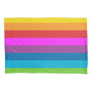 Rainbow Stripes Pillowcase