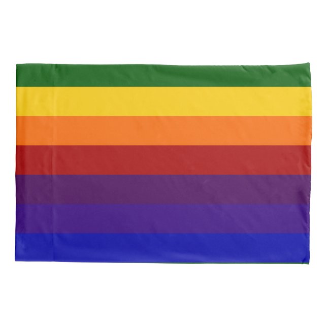 Rainbow Stripes Pillowcase (Back)