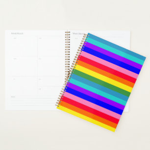 Rainbow Stripes  Planner