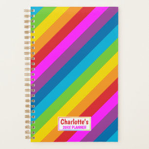 Rainbow Stripes Planner