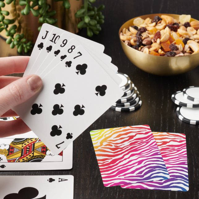 Rainbow Stripes Playing Cards (In Situ)