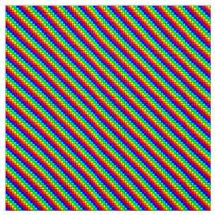 Rainbow Stripes - Polyester Poplin Fabric