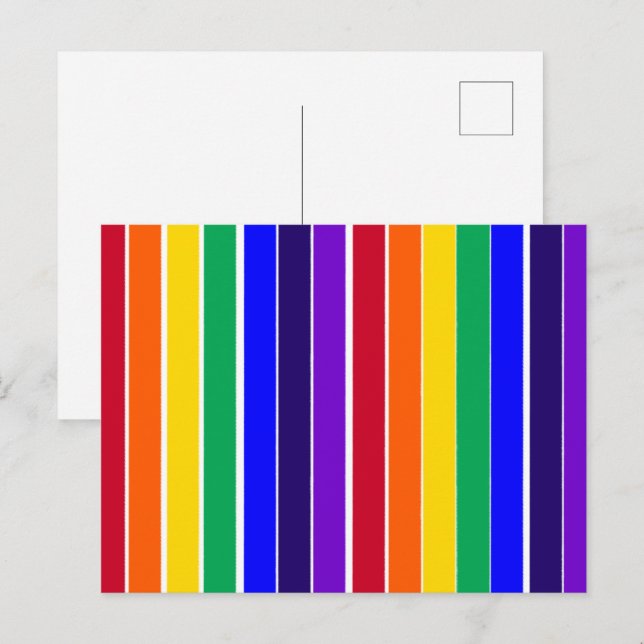 Rainbow Stripes  Postcard (Front/Back)